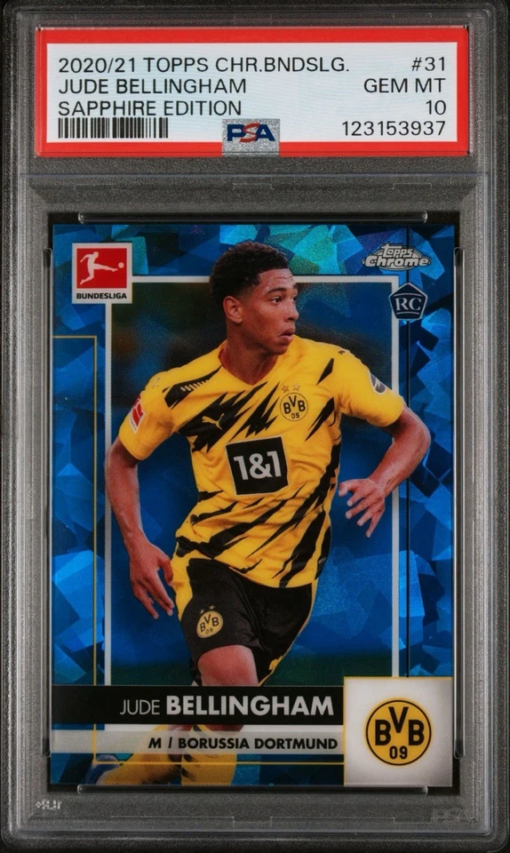 2020 TOPPS CHROME BUNDESLIGA SAPPHIRE EDITION ROOKIE CARD PSA 10
