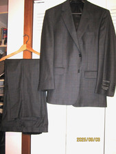 Joseph A Bank Exec Collection Suit Mens wool cashmere 43Reg 37 waist NEW w/flaw