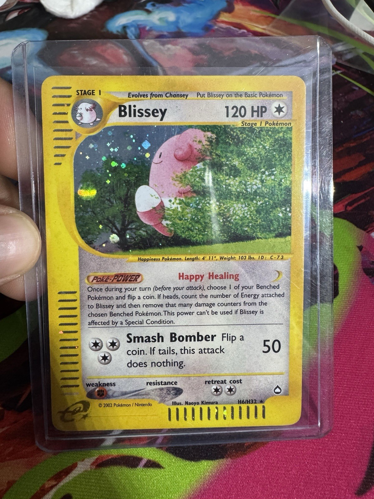 Pokémon TCG Blissey H6/H32 Aquapolis 2002 Holo Rare Card