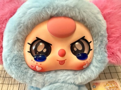 Baby Three Series big head baby zipper bag Toy SP eye Plush