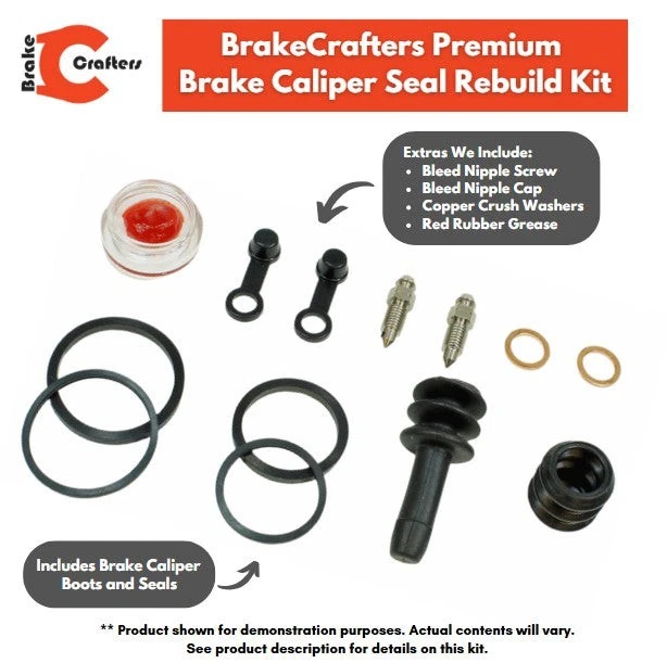 Brake Caliper Rebuild Seal Kit for select Yamaha models Front 1 Caliper - Image 2 of 4