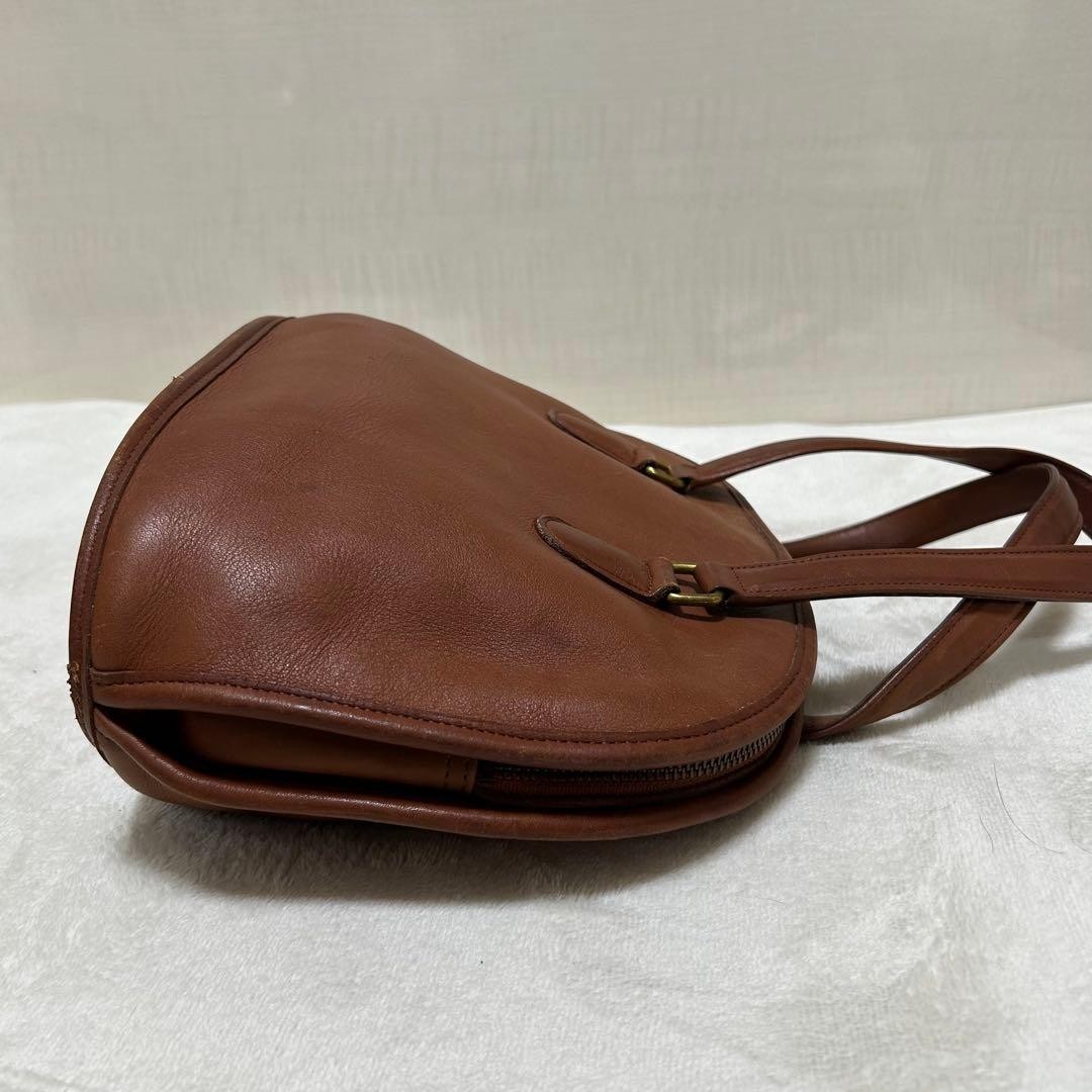 Old Coach handbag in glove tanned leather 9958 brown G122 thumbnail 7