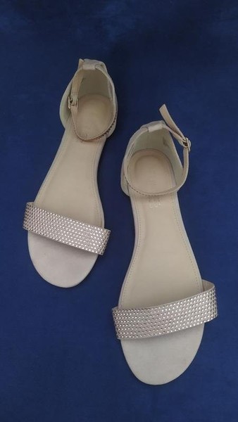 Women Dune Heels Beige Artificial Suede 40