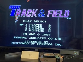 Konami Track & Field Nintendo NES 5 Screw Cartridge TESTED