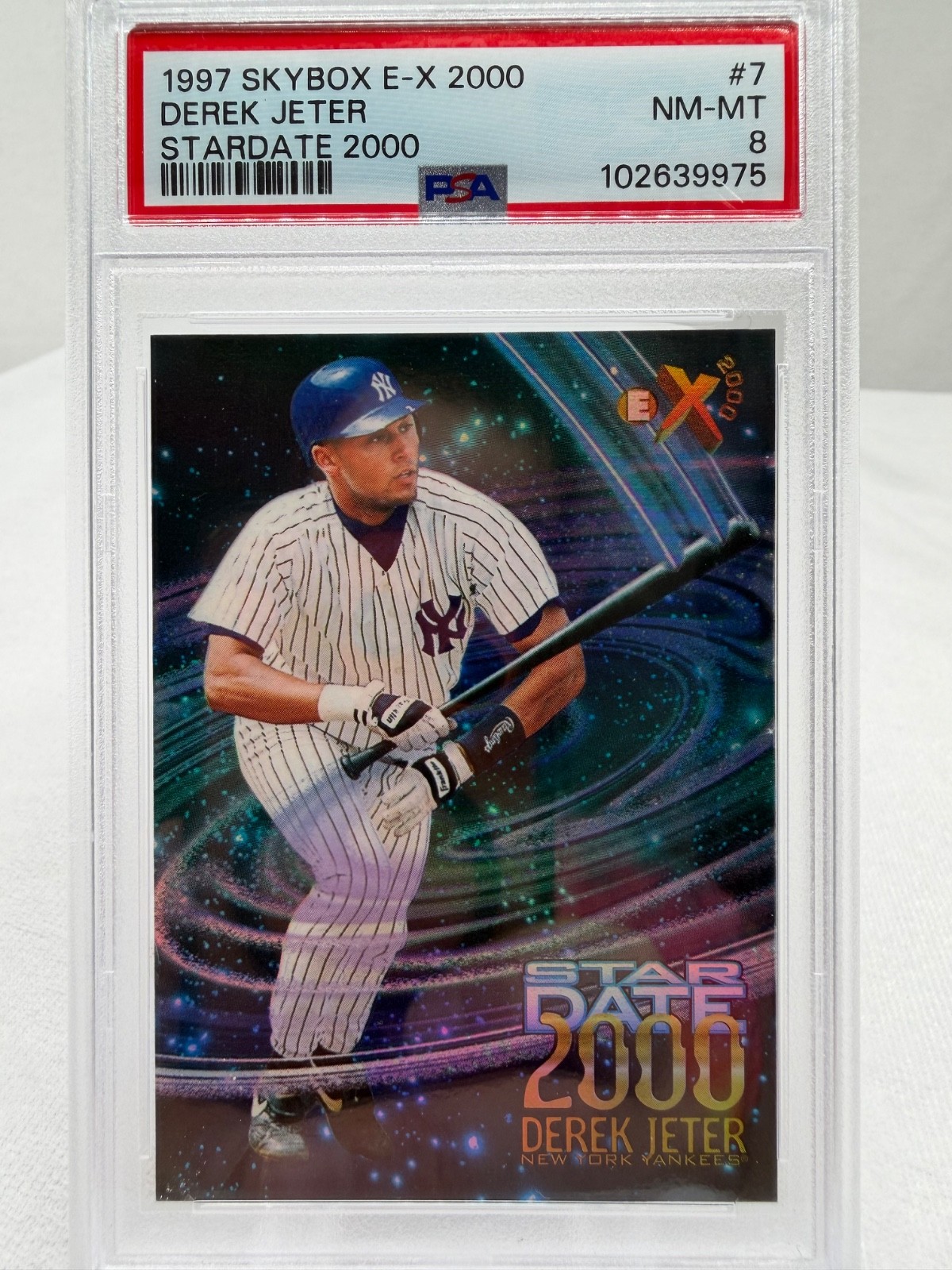 1997 Skybox E-X 2000 Derek Jeter - Stardate 2000 - NM-MT 8 - New York Yankees