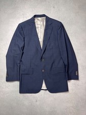 SUITSUPPLY Navy Blue Pure Wool Super 120's Suit Jacket Blazer EUR 48 UK 38