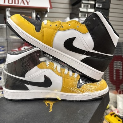 Nike Air Jordan One Mid Yellow- Ocher/White/Yellow Size 10.5 Men s