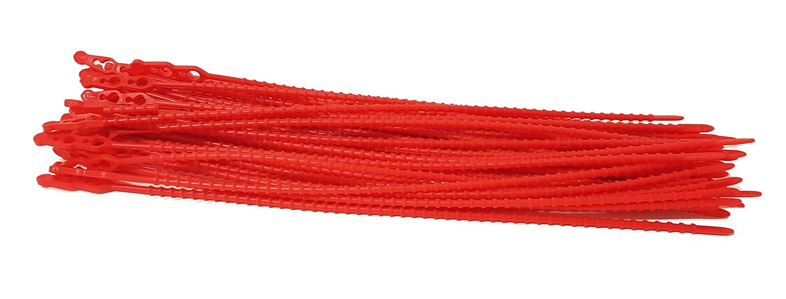 Colliers de serrage rouges 320 mm en lot de 50 pièces pour câbles