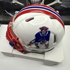 JULIAN EDELMAN AUTOGRAPHED NEW ENGLAND PATRIOTS Custom MINI HELMET Signed — photo 6