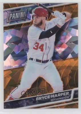 2016 Panini National Convention VIP Orange Cracked Ice 3/25 Bryce Harper #55 2u3