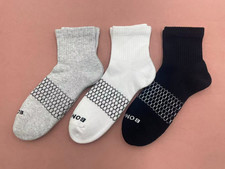 Bombas Men's Socks Quarter socks Size Large 9-13 3 Pairs 3 Mix colors