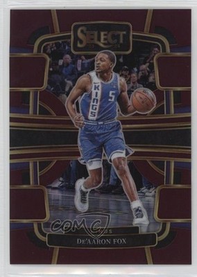 2023-24 Panini Select Concourse Maroon Prizm 66/175 De'Aaron Fox #49 1cw4