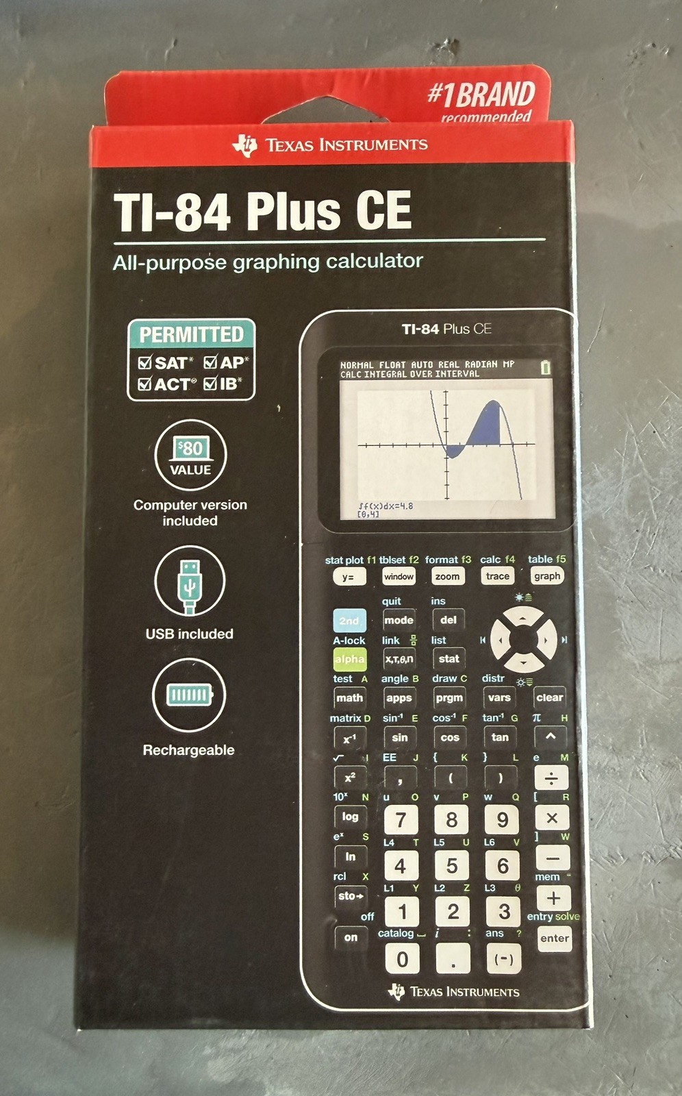 Texas Instruments TI-84 Plus CE Graphing Calculator - Black