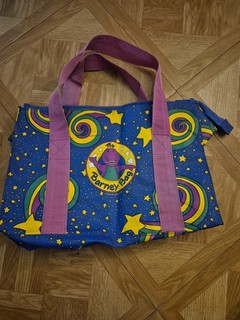 USED The Barney Bag 1994 Lyons Vintage Zip Tote OK CONDITION