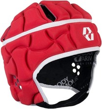 Body Armour Club Rugby Headguard Scrum Cap Protection - Junior Red