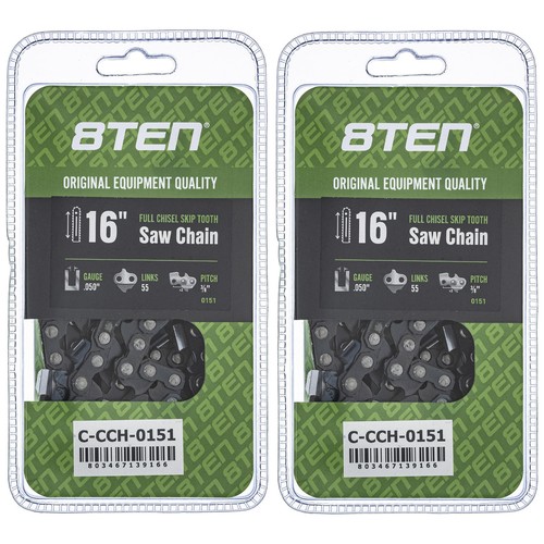 Full Chisel Skip Tooth Chainsaw Chain 16 Inch .050 3/8 55DL for Stihl 2 ...