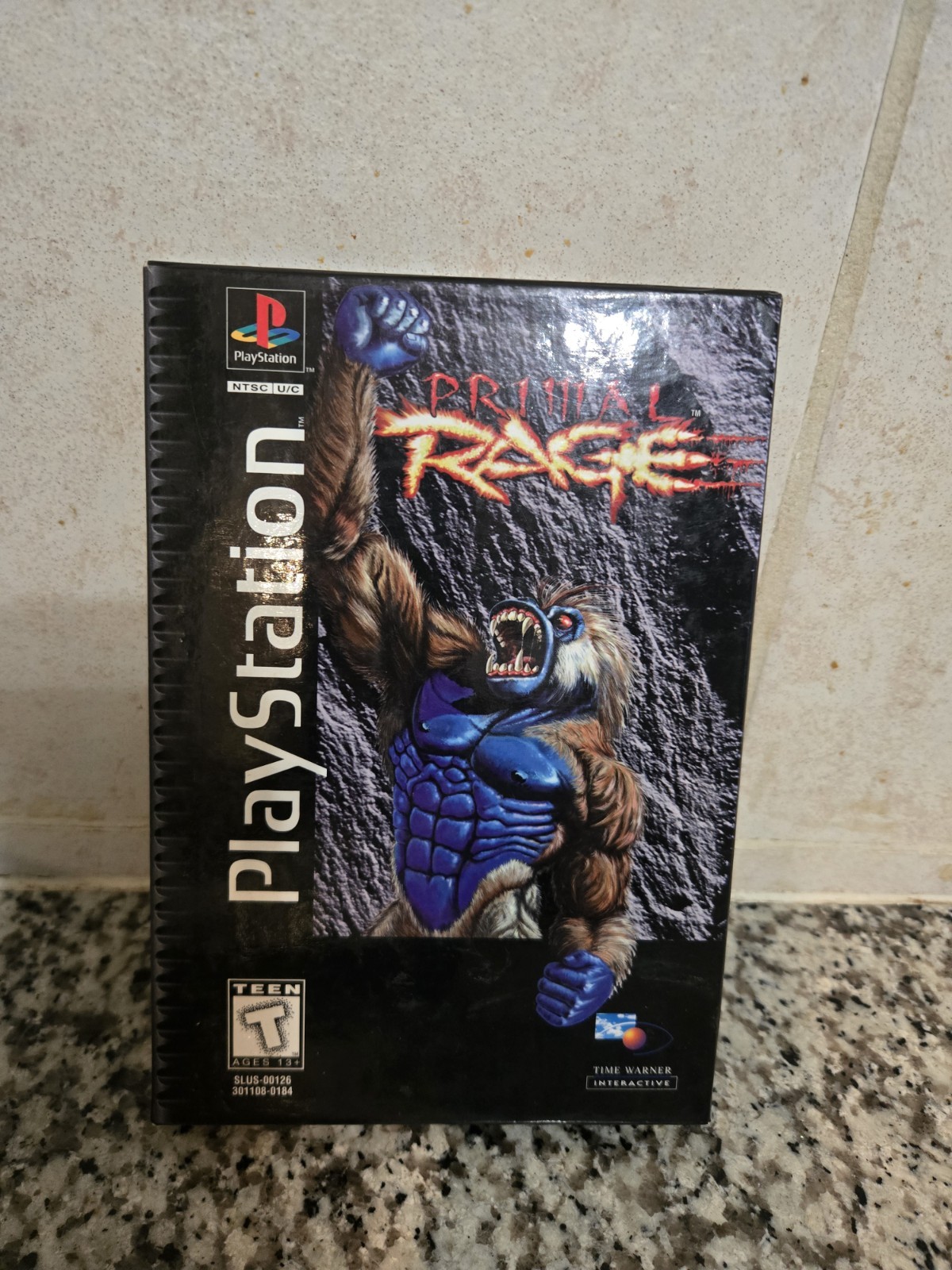 Primal Rage. 1994. used. PS 1. disc. black plastic case. manual.