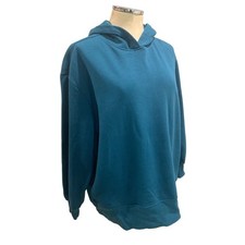 Medium Z by Zella Womens Teal Pullover Hoodie Sweatshirt