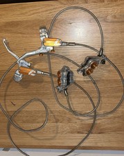 Hope Tech 4 V4 Brake Set Orange Gold, 4-Pot Piston, Working Condition