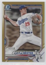 2021 Bowman Chrome Prospects Gold Refractor 42/50 Clayton Beeter #BCP-16 4a7