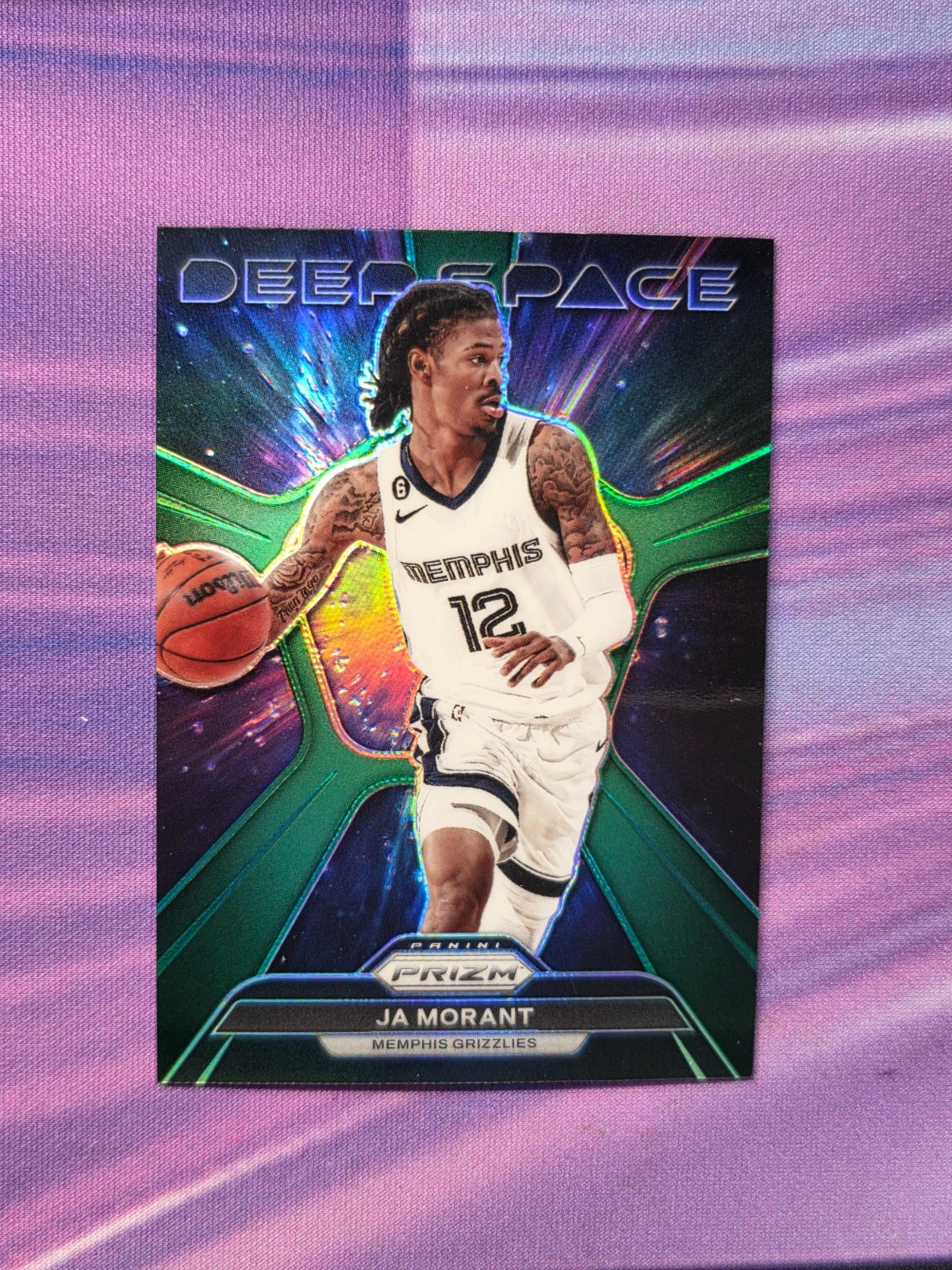 Ja Morant 2023 Prizm #8 Deep Space - Green Price Guide - Sports