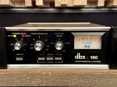 Vintage DBX 160 Compressor / Limiter. DBX160 VU. Classic. Rack Ears. 7264