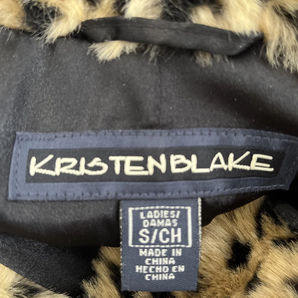 Kristen Blake Women's Faux Fur Vest Size Small Leopard  Print - Image 4 of 4