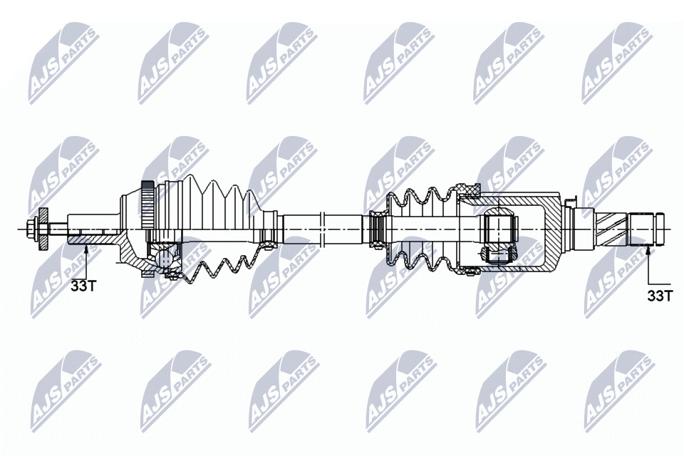 NTY NPW-ME-120 Drive Shaft for SMART - Image 6