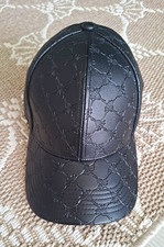 JOOP! Herren Baseballkappe Leder schwarz Mono...