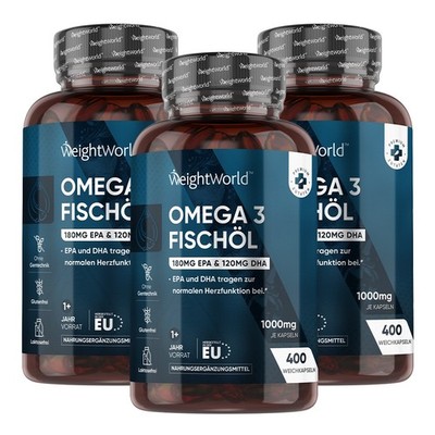 WeightWorld Omega 3 1000 mg 400 Softgels