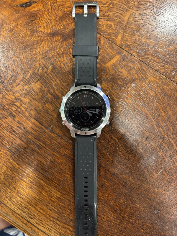 Garmin Fenix Chronos Leather Band GPS Multisport Smartwatch 010-N1957-02