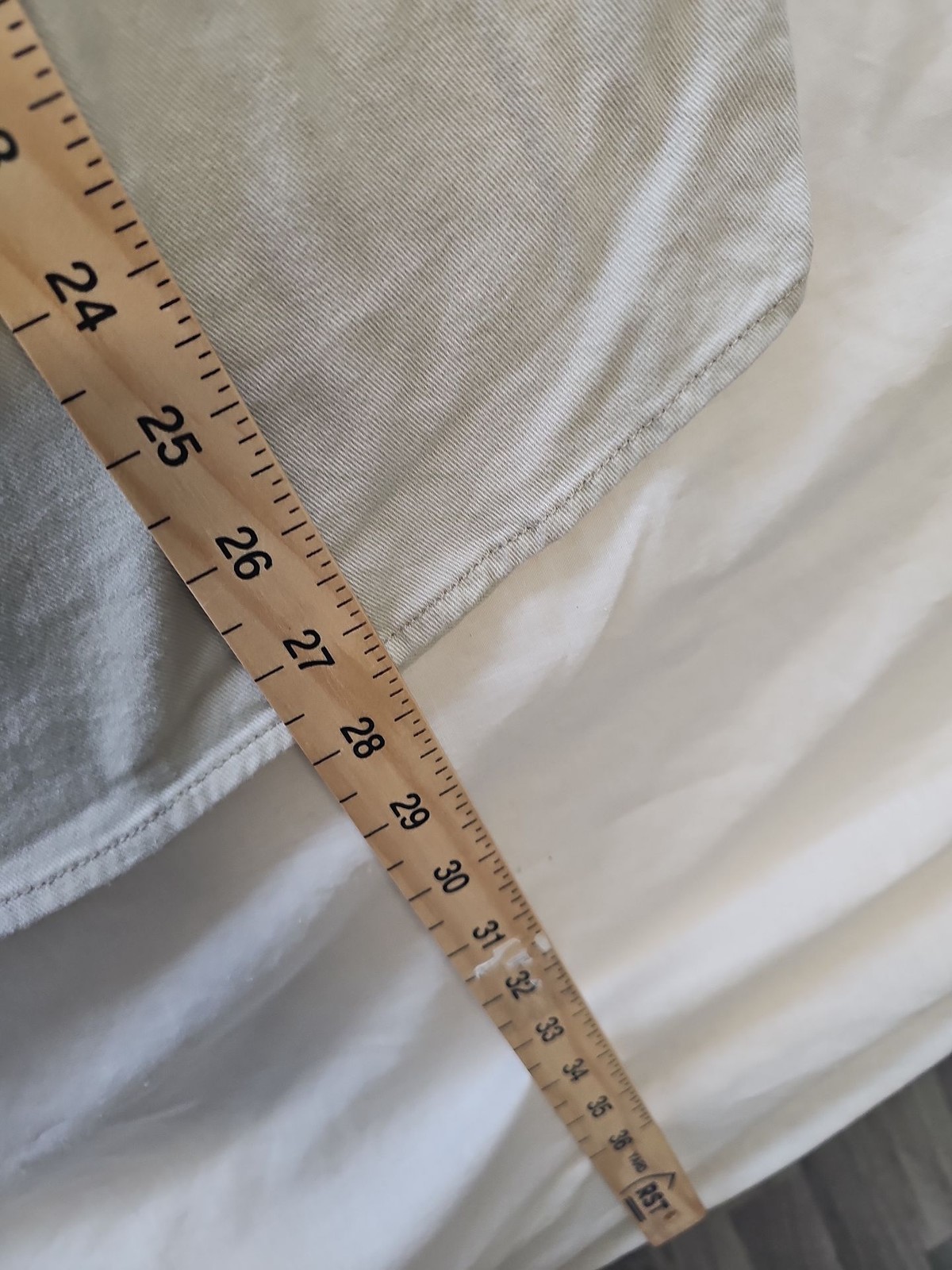 Wrangler Flex for Comfort Men's Khaki Cotton Twill Work Shirt Size Large RR1067 image 6