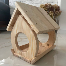 HANDMADE Large Premium Bird Feeding Station Wooden Feeder Bird
