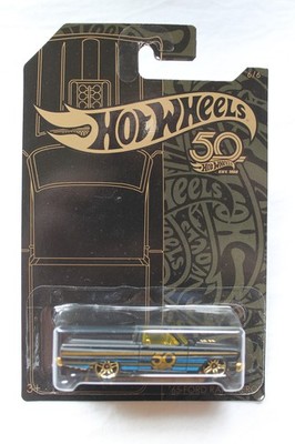 Hot Wheels 50 Anniversary Black & Gold 6/6 '65 Ford Ranchero