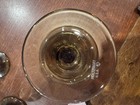 Pfaltzgraff Village Etched Wine Glasses + Water Goblets Amber Brown DISCONTINUED — photo 4