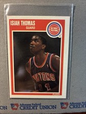 ISIAH THOMAS 1989-90 FLEER BASKETBALL DETROIT PISTONS #50