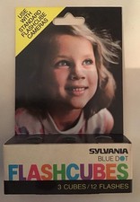 Sylvania Blue Dot Flashcubes 3 Pack/12 Flashes Brand New