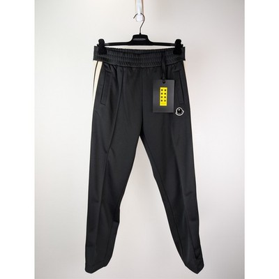 Palm Angels x Moncler Q:2 / Sweat Bottoms Track Pants in Black / White BNWT L