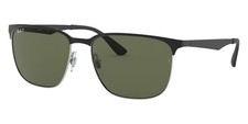 Rayban RB3569 9004/9A 59 Shiny black Green Polarized Sunglasses 3569
