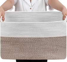 75L Blanket Basket, Large Woven Baskets for Storage, Blanket Storage for Living