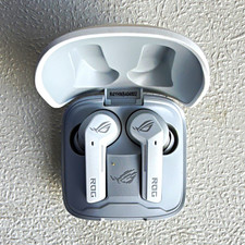 ASUS ROG Cetra True Wireless Bluetooth In-Ear Gaming Earbuds Mic White/Gray