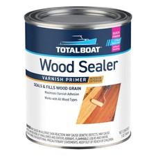 TotalBoat Wood Sealer - Marine Grade Sanding Sealer and Pre Varnish Primer fo...