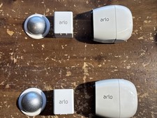 Lot of 2 NETGEAR Arlo Pro VMC4030 1080p HD Wireless Cameras With Batteries