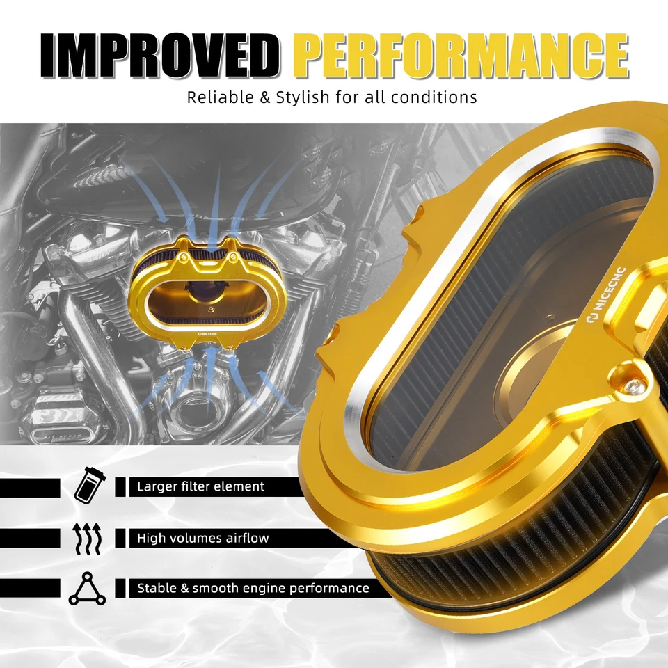 Воздухозаборный воздушный фильтр NICECNC для Harley Ultra Limited FLHTK 2017-2023 - Изображение 2 из 4