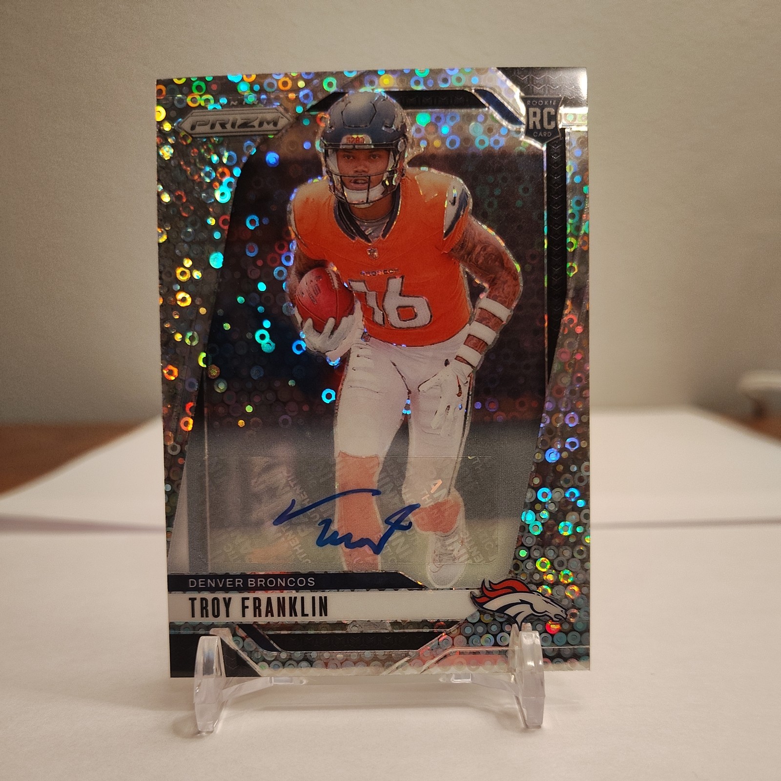 2024 Prizm Football  TROY FRANKLIN  RC Auto No Huddle Prizm  #393