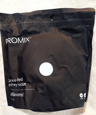 Promix Grass-Fed Whey  Isolate Unflavored 2.5Lb. 30g Per Serving. 2027 Expiry.