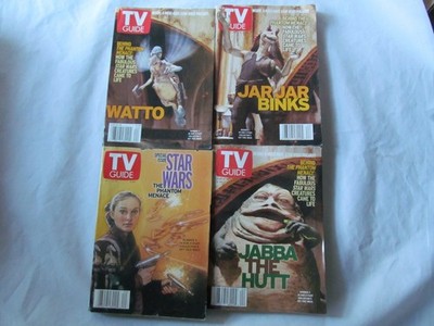 Star Wars TV Guide Set of 4 - 6/12/1999 - ''Behind The Phantom Menace''