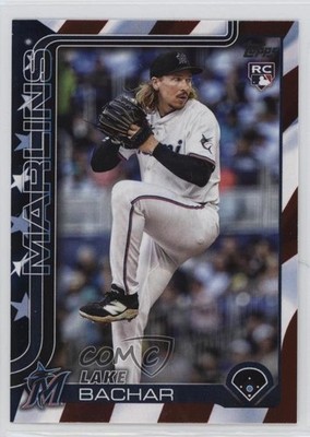 2025 Topps Update Independence Day /76 Lake Bachar #US158 Rookie RC 1qs8