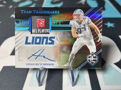 2023 Panini Limited Aidan Hutchinson 1 OF 1 Team Trademarks Patch Auto #TSM-AH