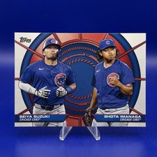 2025 Topps Series 2 Shota Imanaga Seiya Suzuki Dynamic Duo #DD-7 Chicago Cubs